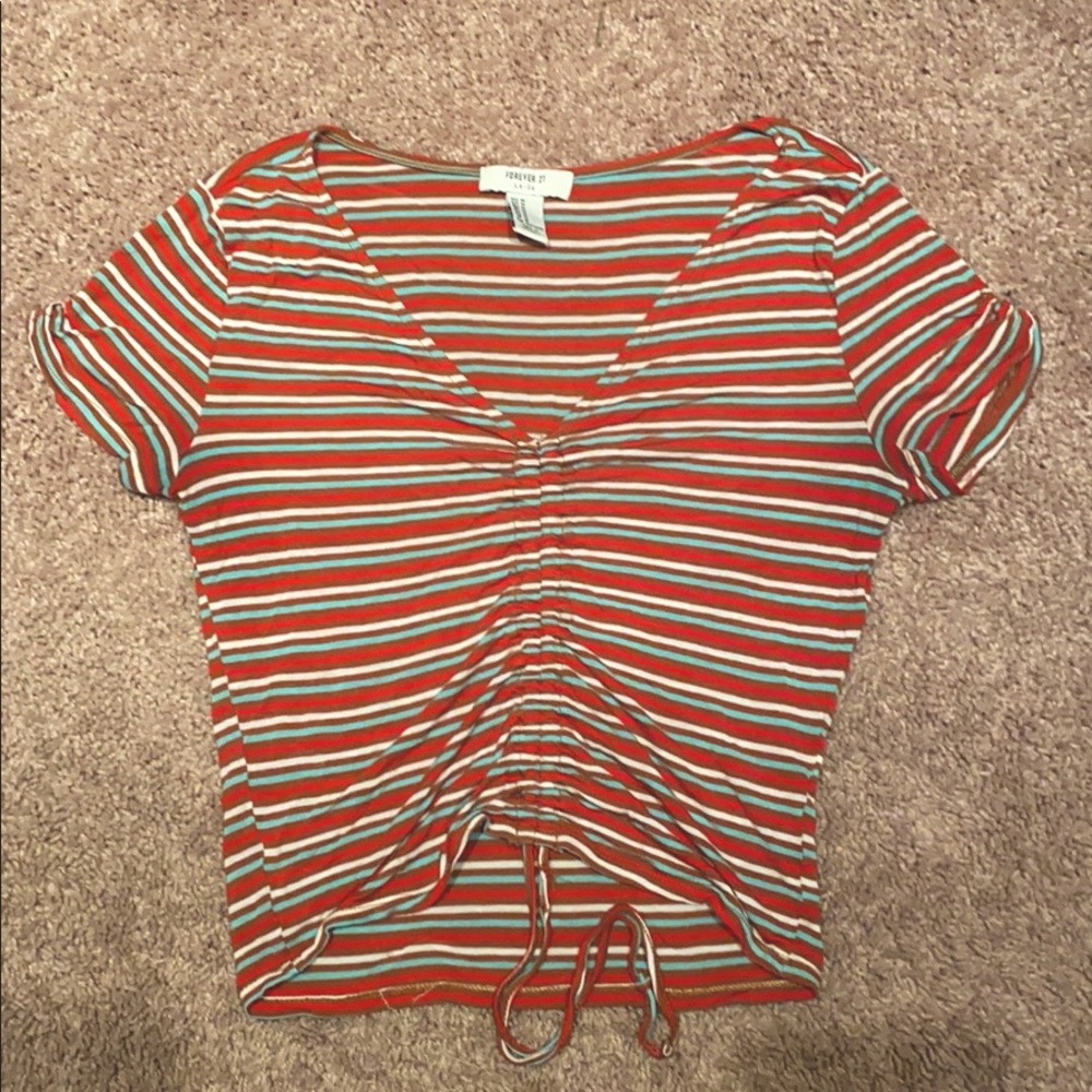 Striped Tie Top